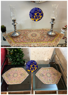 ست رومیزی ۳ تکه ترمه ۷ رنگ هایفلامنت