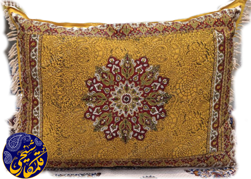 روبالشتی چاپ قلمکار شیخی طرح ترنجی 7050